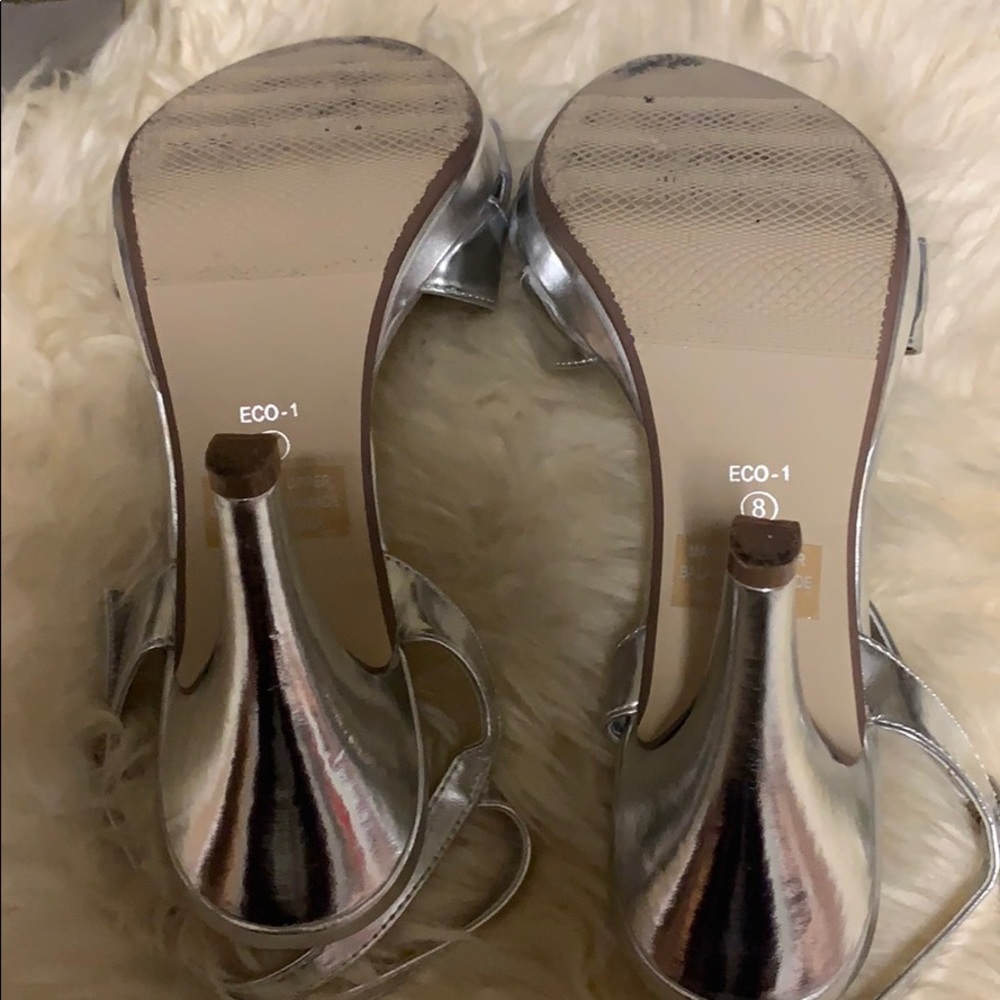 Silver/Metallic Rhinstone Heels - Picture 4 of 6